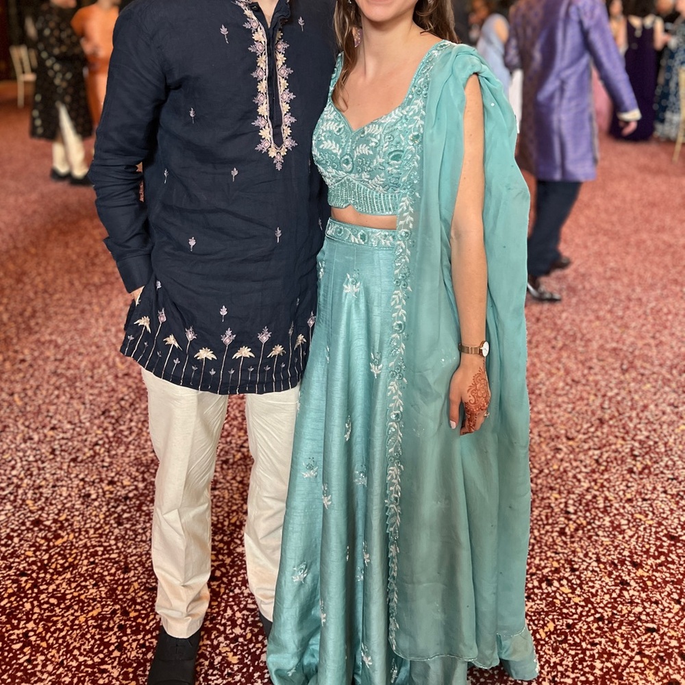Candy Blue Lehenga Set